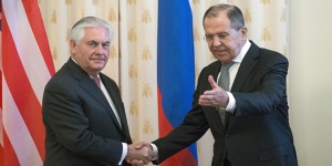 Lawrow und Tillerson in Moskau, Photo: SANA